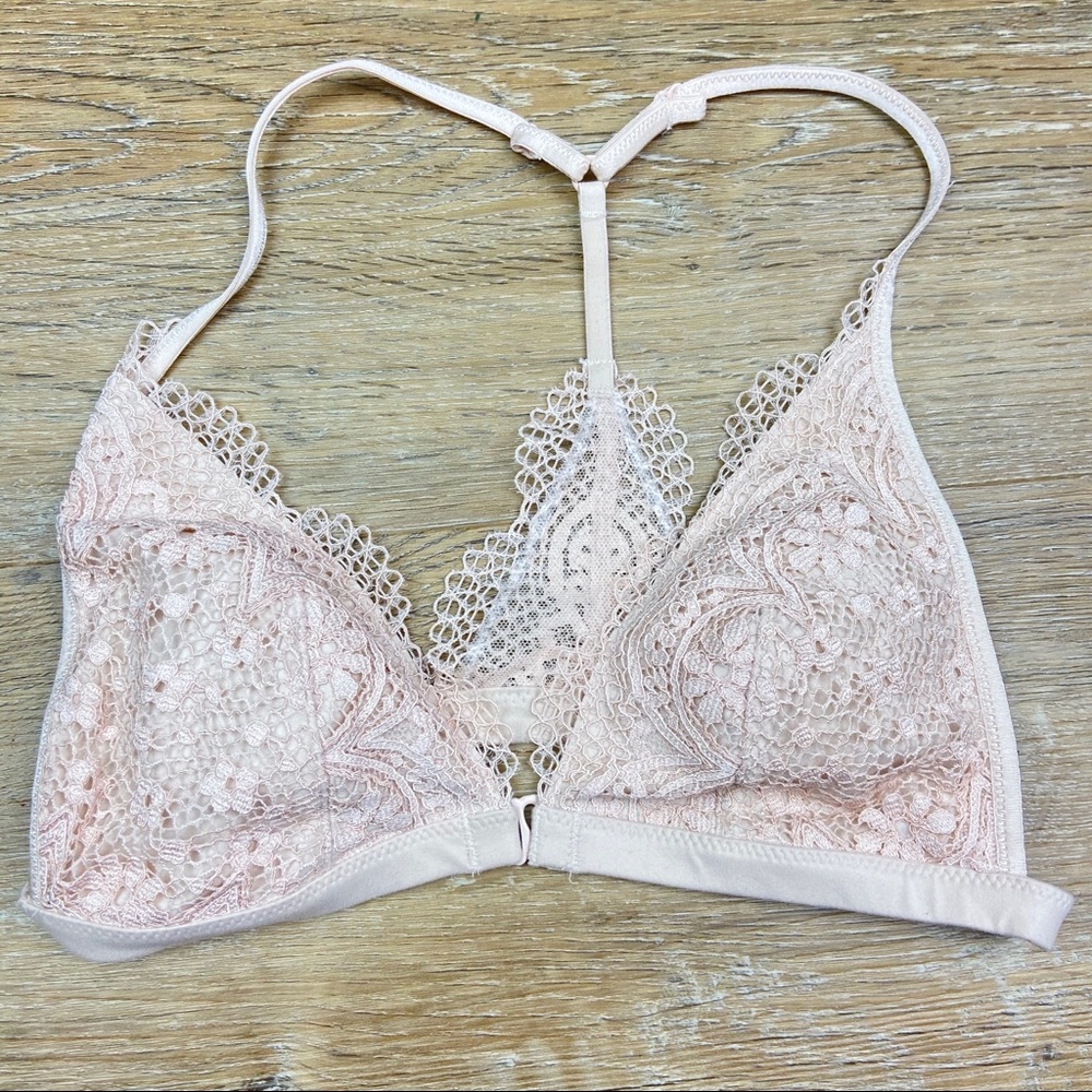 Victoria’s Secret Nude Lace Triangle Bralette
